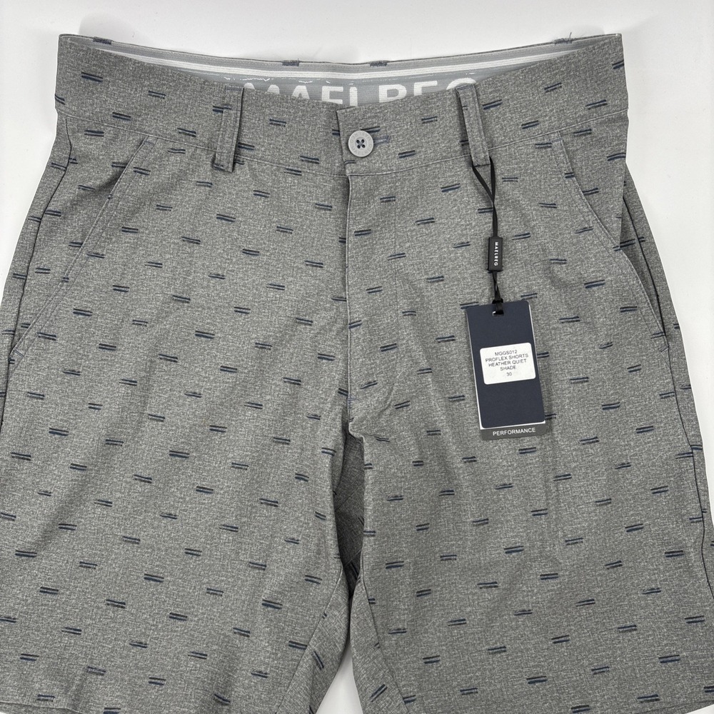 Maelreg Performance Shorts Proflex Heather Quiet Shade Size 30 NWT